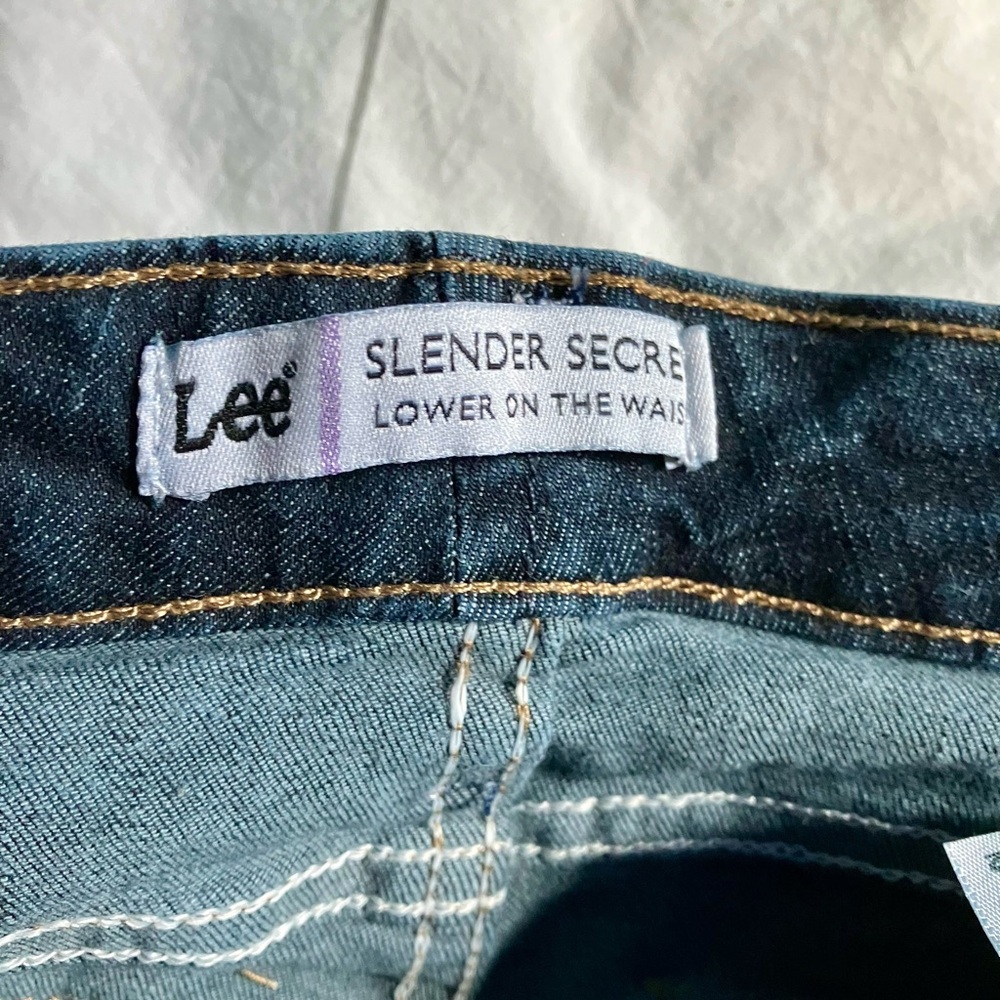 Lee Slender Secret Flare Blue Jeans Petite Medium - Picture 2 of 3